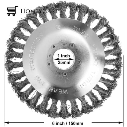 Steel Wire Brush Trimmer Head For Gas Powered Trimmers