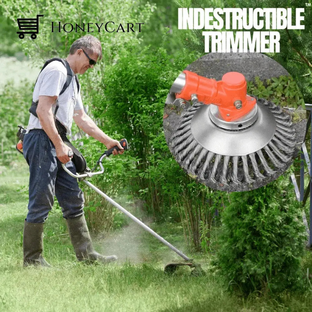 Steel Wire Brush Trimmer Head For Gas Powered Trimmers