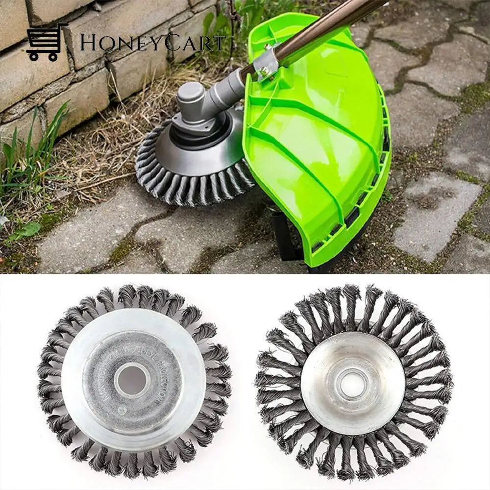 Steel Wire Brush Trimmer Head For Gas Powered Trimmers