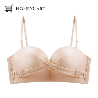 Strapless Front Cross Lift Bra Winter 2022 Beige / 70A Bras