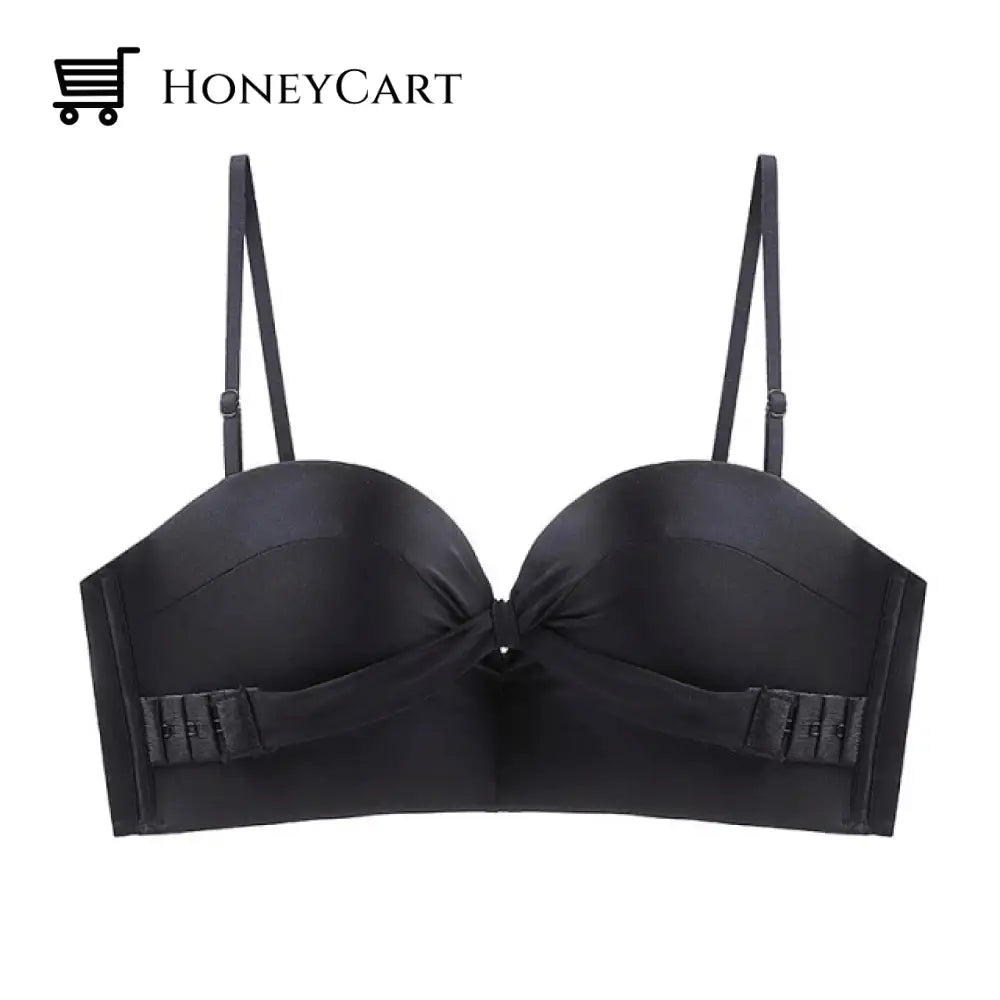 Strapless Front Cross Lift Bra Winter 2022 Black / 70A Bras