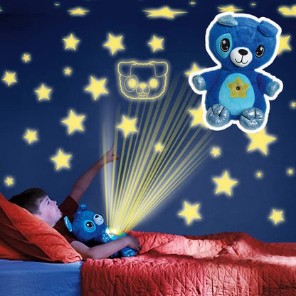 Stuffed Animal Night Light - Animal Plush Toy with Projector Light Sleeping Projection Light