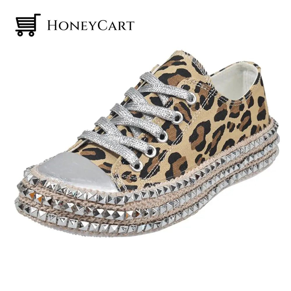 Stylish Studded Dynamic Design Sports Sneakers Shoes For Women