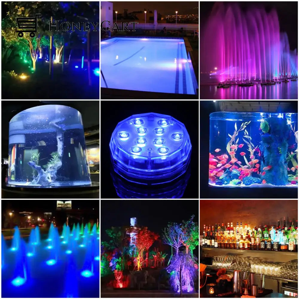 Submersible Led Lights Underwater Led 16 Colors Changing Waterproof Pond Myx-Lights