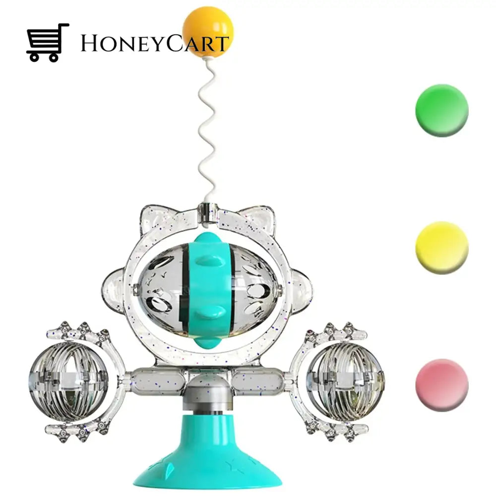 Suction Cup Fixing Leaking Funny Turntable Cat Toy Toys