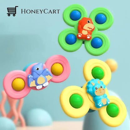 Suction Cup Spinner Toys Dinosaurs (3Pcs) Tool