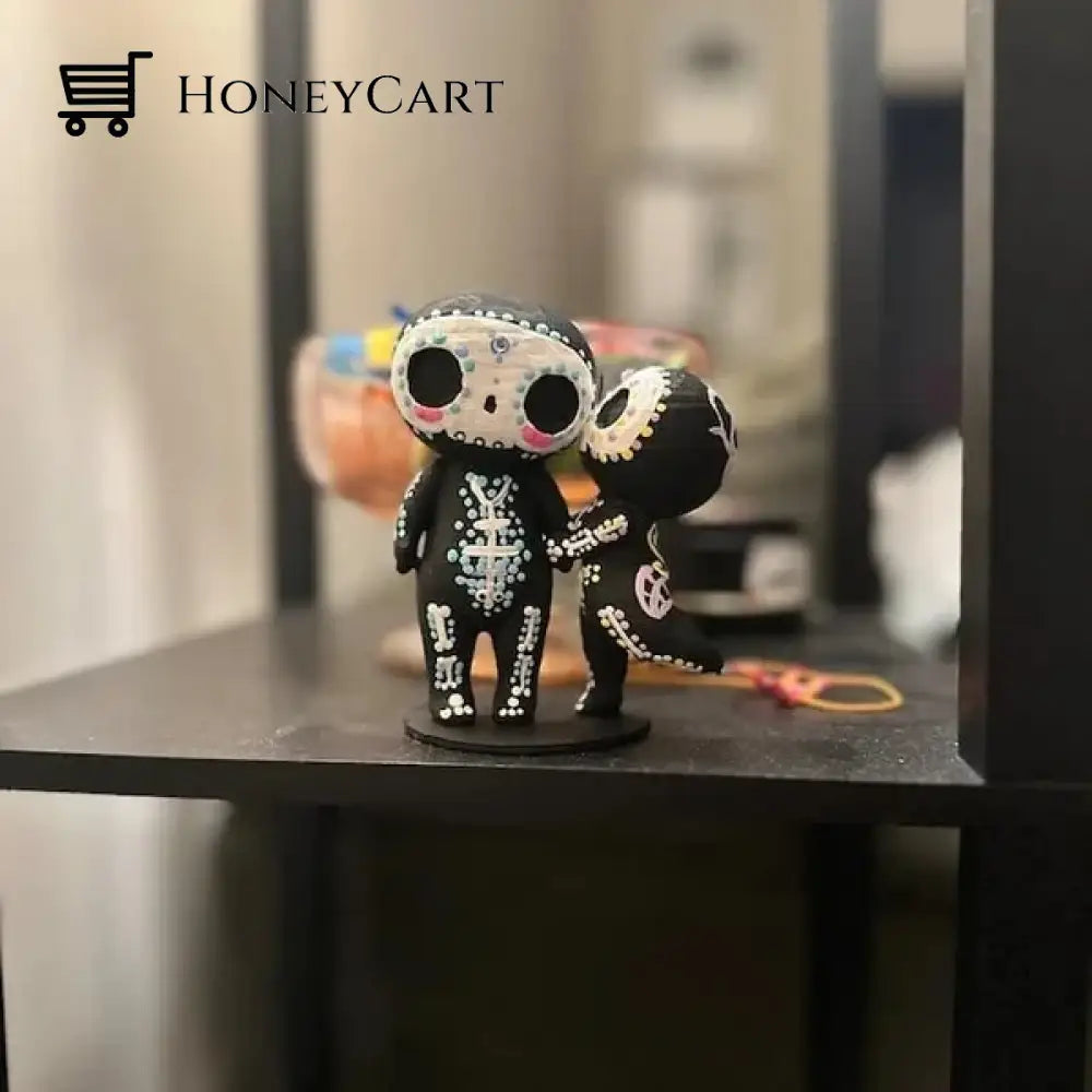 Sugar Skull Couple Figurine Tool