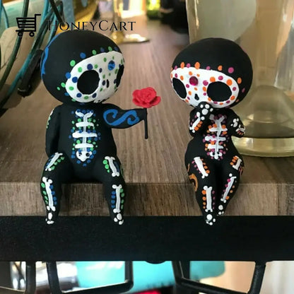 Sugar Skull Couple Figurine Tool