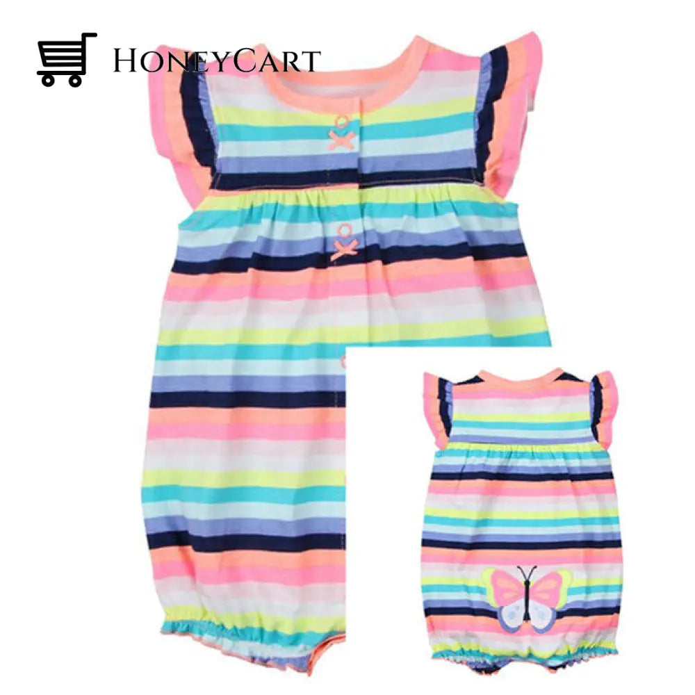 Summer Baby Rompers Short Sleeve Clothing Caitiao / 6M & Toddler