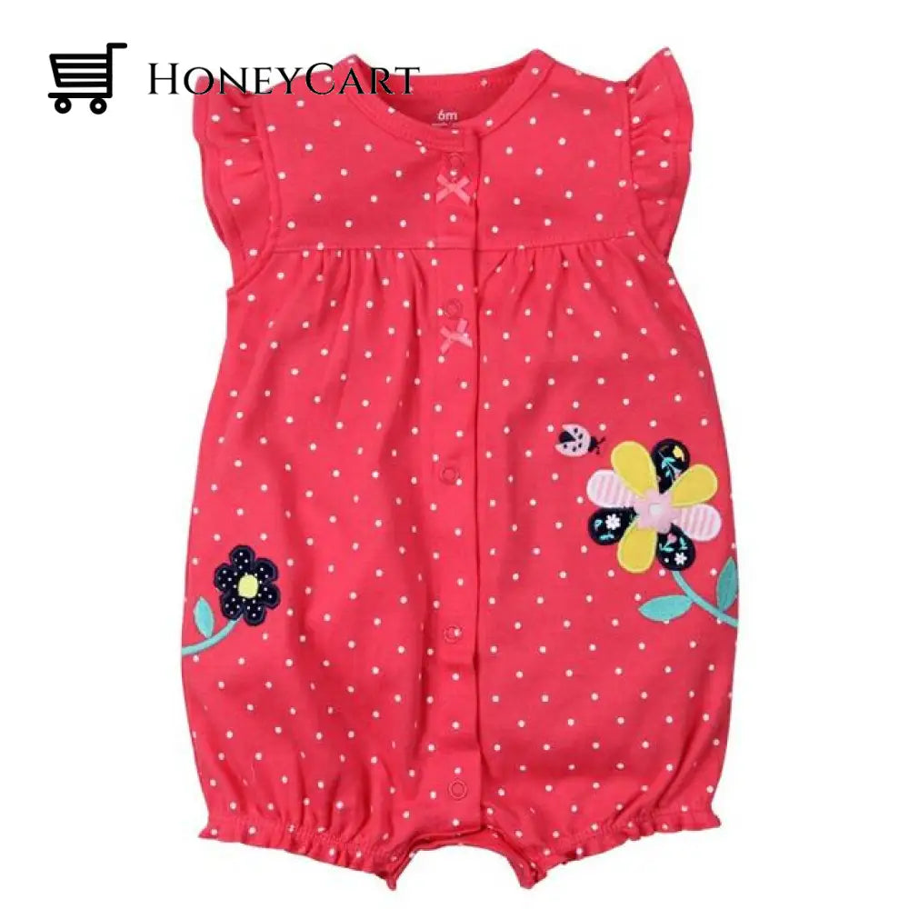 Summer Baby Rompers Short Sleeve Clothing Honghd / 6M & Toddler