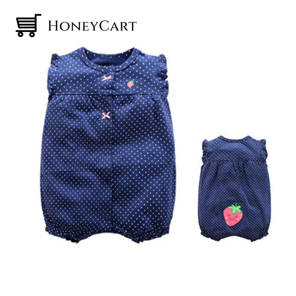 Summer Baby Rompers Short Sleeve Clothing Xiaocaomei / 6M & Toddler