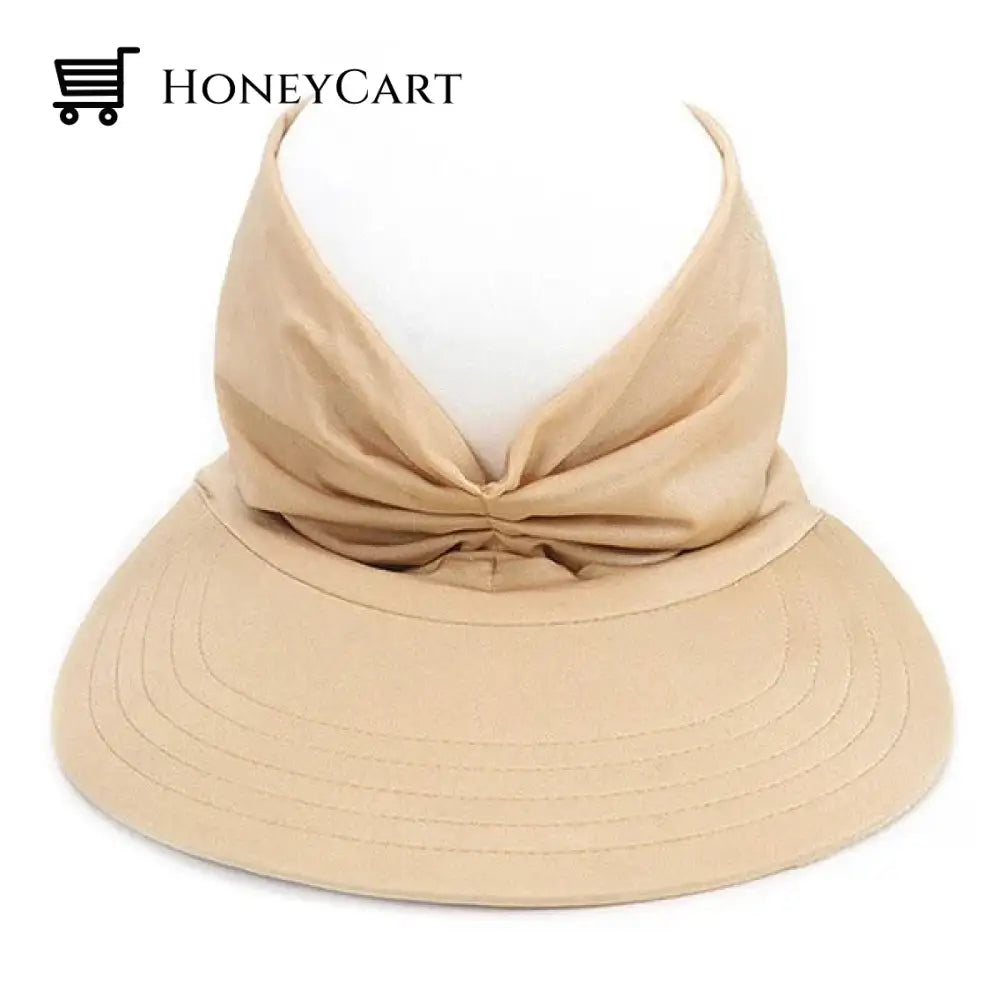 Summer Hot Sale 49% Off Womens Anti-Ultraviolet Elastic Top Hat Camel Womens Sun Hat