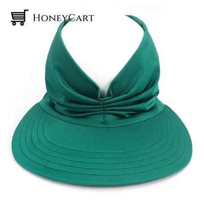 Summer Hot Sale 49% Off Womens Anti-Ultraviolet Elastic Top Hat Green Womens Sun Hat