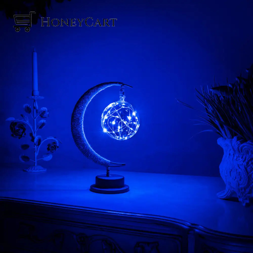 Sun And Moon Lamp Galaxy Blue