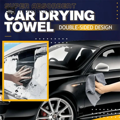 Super Absorbent Car Drying Towel 2Pcs Gray / S30*40Cm Tool