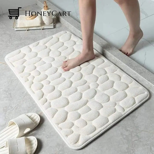 Super Absorbent Floor Mat White / M(40Cm*60Cm/15.7*23.6)