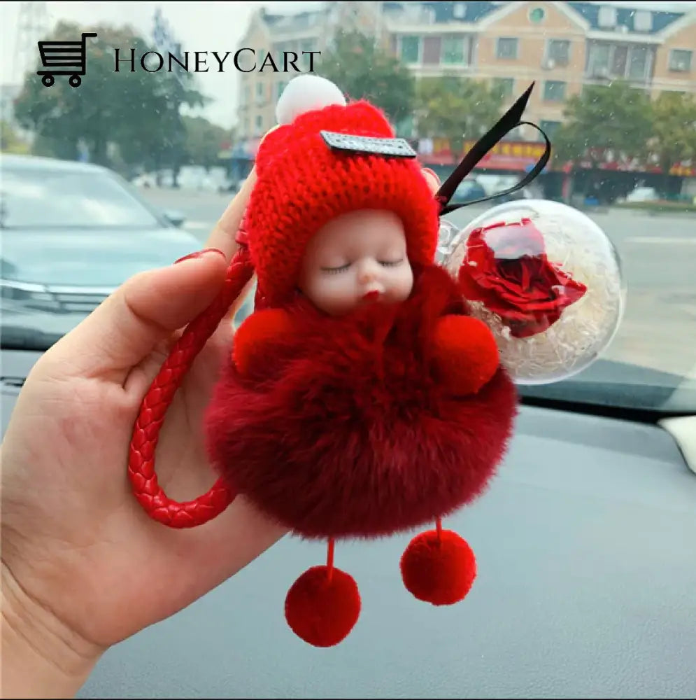 Super Cute Furry Doll Keychain Red / Style2 Tool