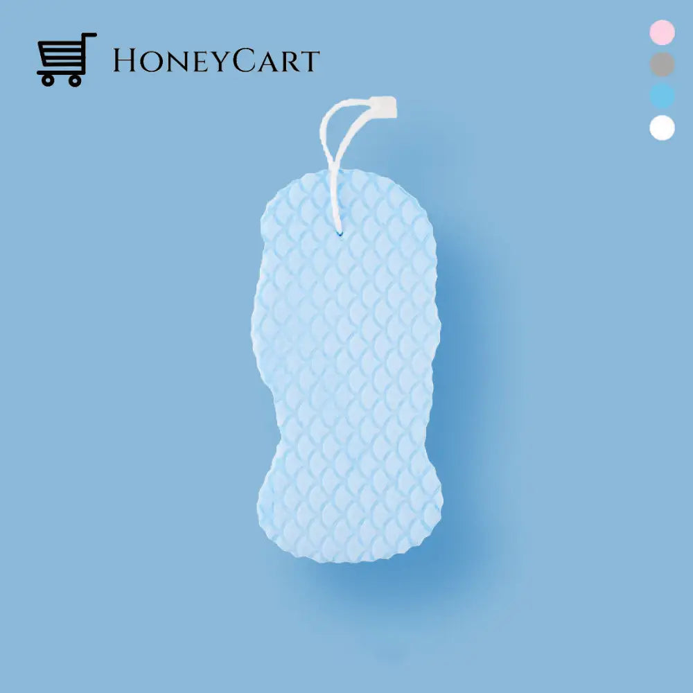 Super Soft Exfoliating Bath Sponge Blue / 1 Pc