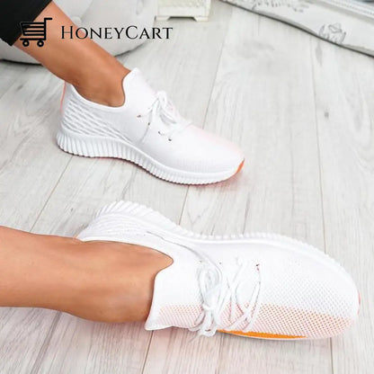Susiecloths Breathable Lightweight Lace-Up Sneakers Women