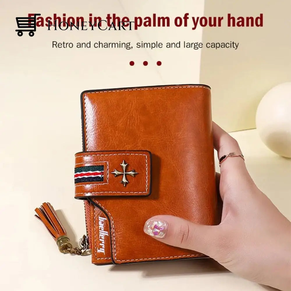 Tassel Zip Womens Crop Wallet