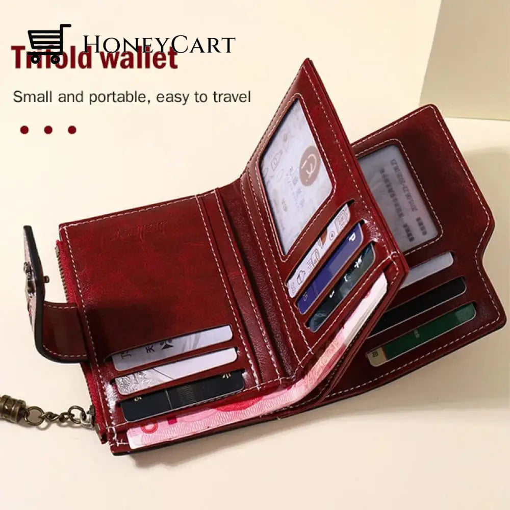 Tassel Zip Womens Crop Wallet