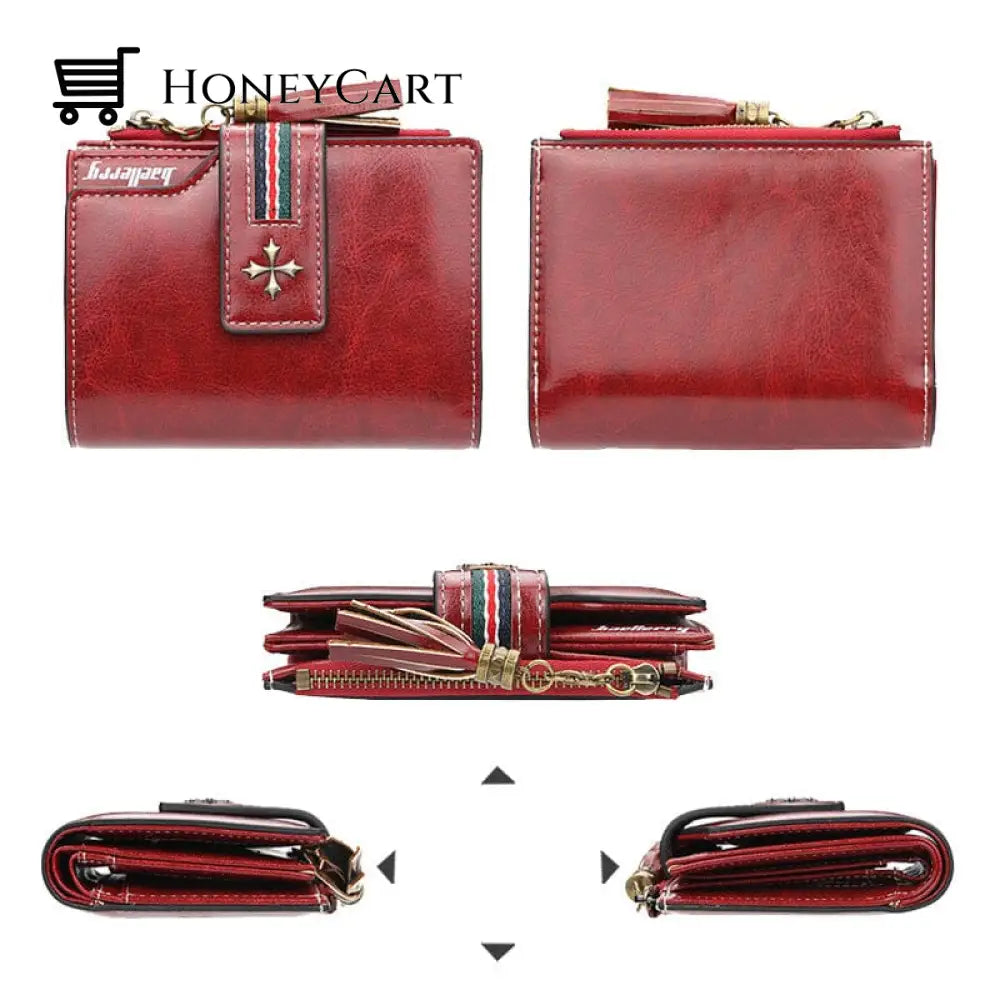 Tassel Zip Womens Crop Wallet