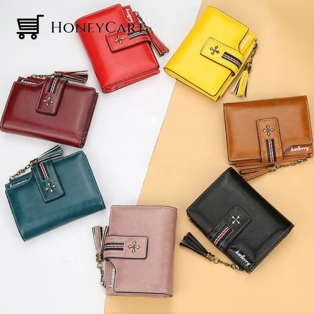 Tassel Zip Womens Crop Wallet