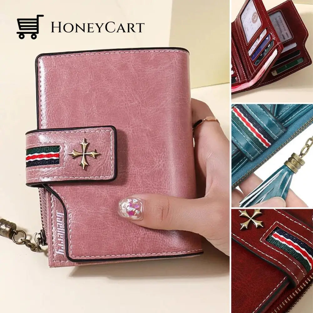 Tassel Zip Womens Crop Wallet