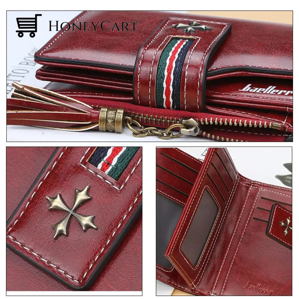 Tassel Zip Womens Crop Wallet
