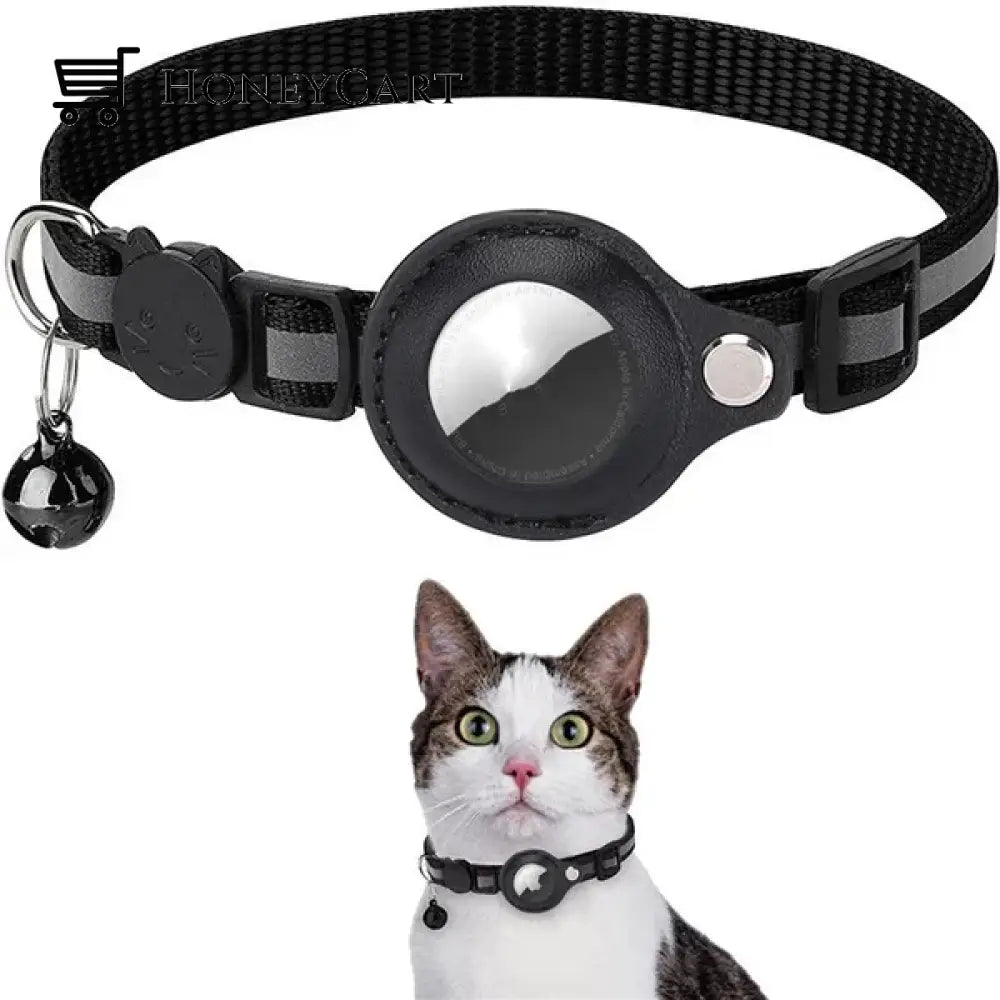 The Airtag Collar Black Tool