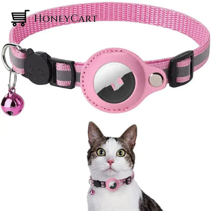 The Airtag Collar Pink Tool