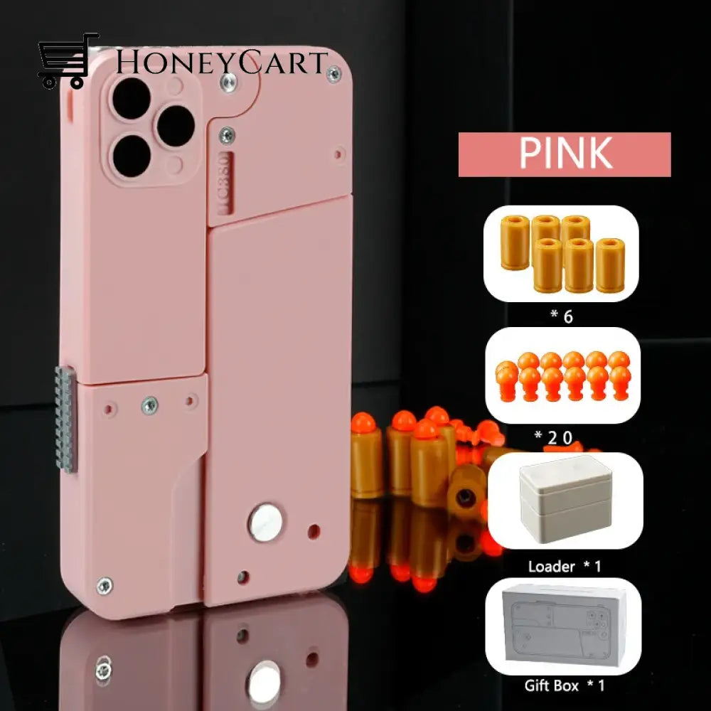 The Phoneblaster Pink / High Configuration - 6 Shells & 20 Bullets 1 Loader &1 Gift Box Tool