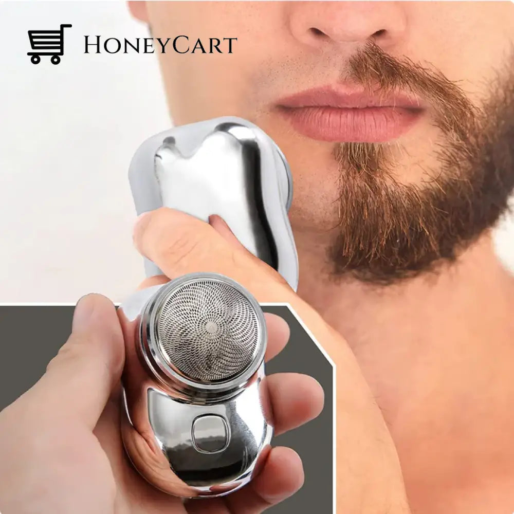 The Ultimate Pocket-Sized Shaver: Mini-Shave Portable Electric Razor Silver