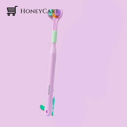Three-Sided Soft Ultra Care Toothbrush Purple Toothbrushes