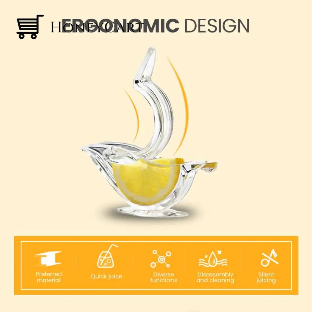 Transparent Manual Lemon Juicer Clip Best Seller
