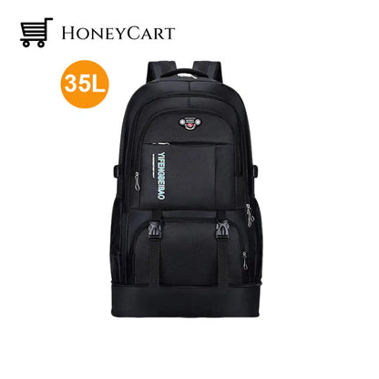 Travel Backpack For Mountaineering Black / 35 L