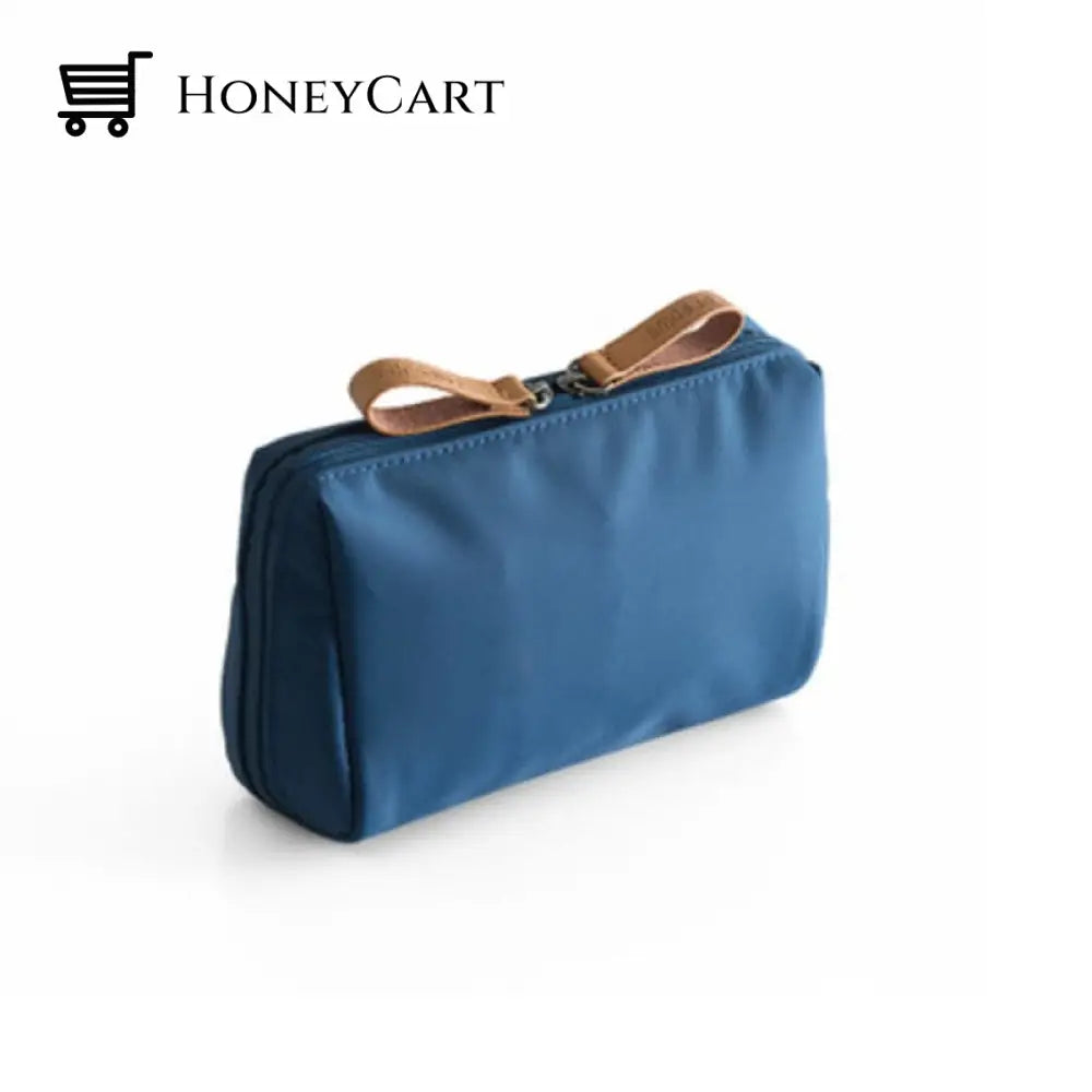 Travel Makeup Pouch For Women Blue