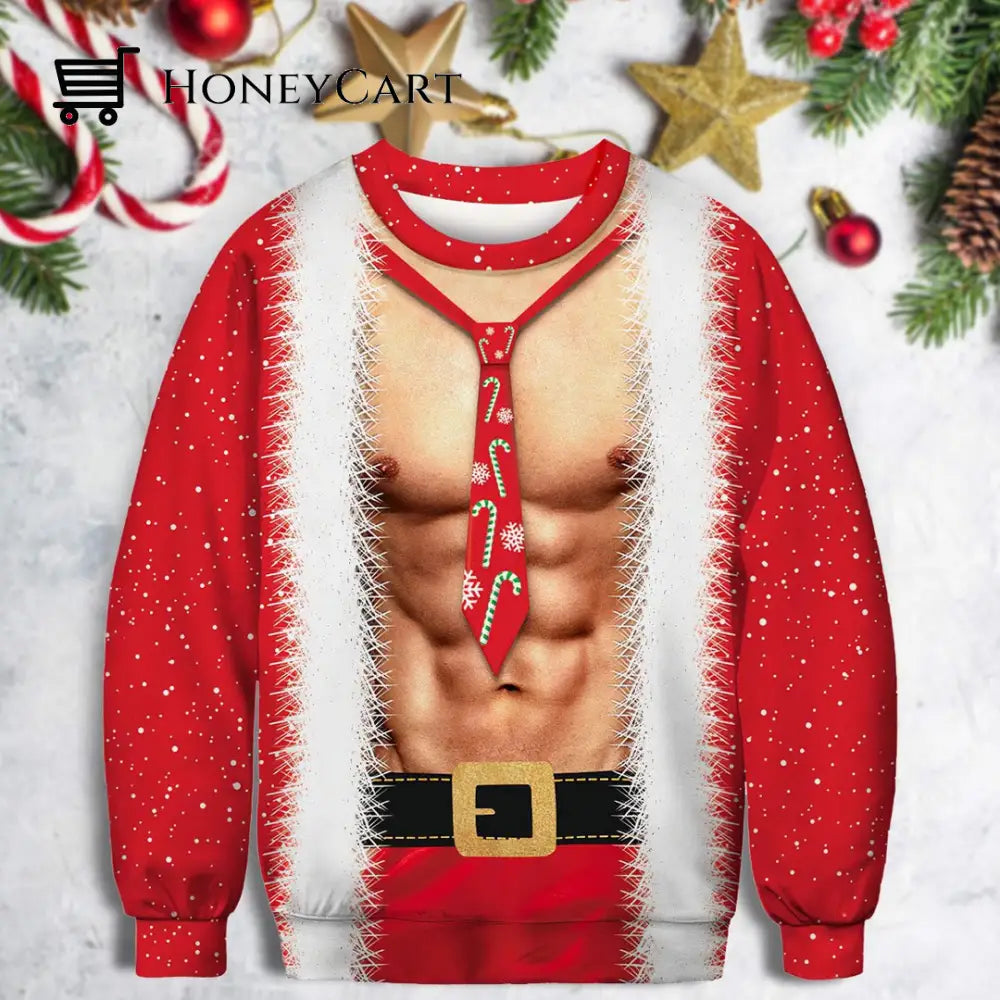 Ugly Christmas Sweatshirt Men-B / S Tool