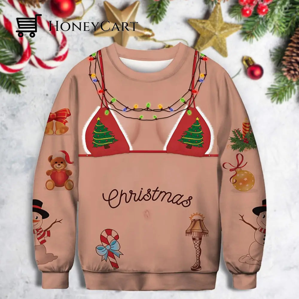 Ugly Christmas Sweatshirt Women-A / S Tool