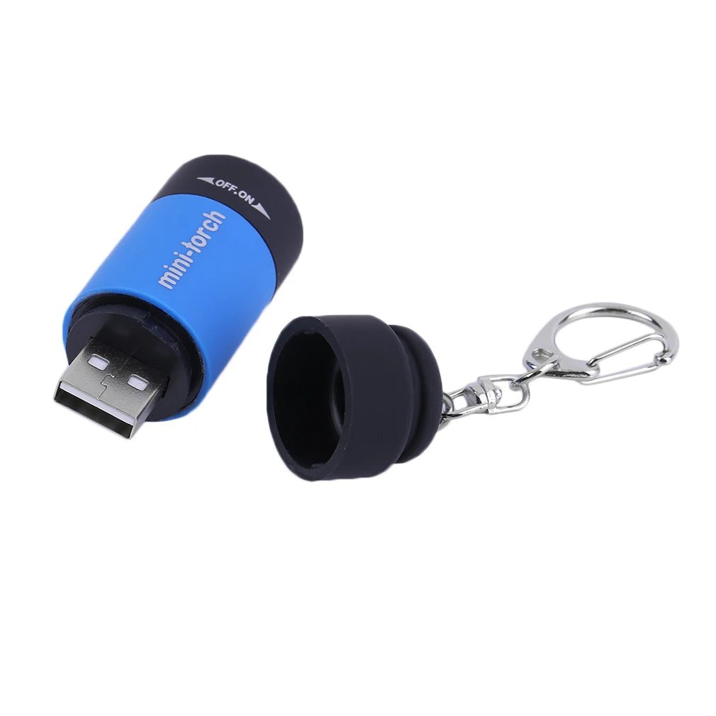 Ultra-Compact USB Rechargeable Keychain Torchlight – Portable Mini Flashlight for Outdoor Adventures, Camping & Everyday Essentials