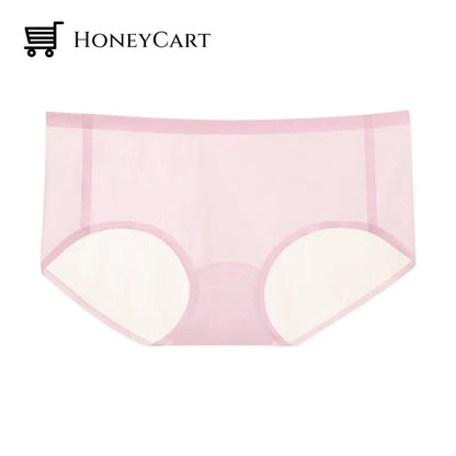 Ultra-Thin Non-Marking Ice Silk Underwear Pink Clothing