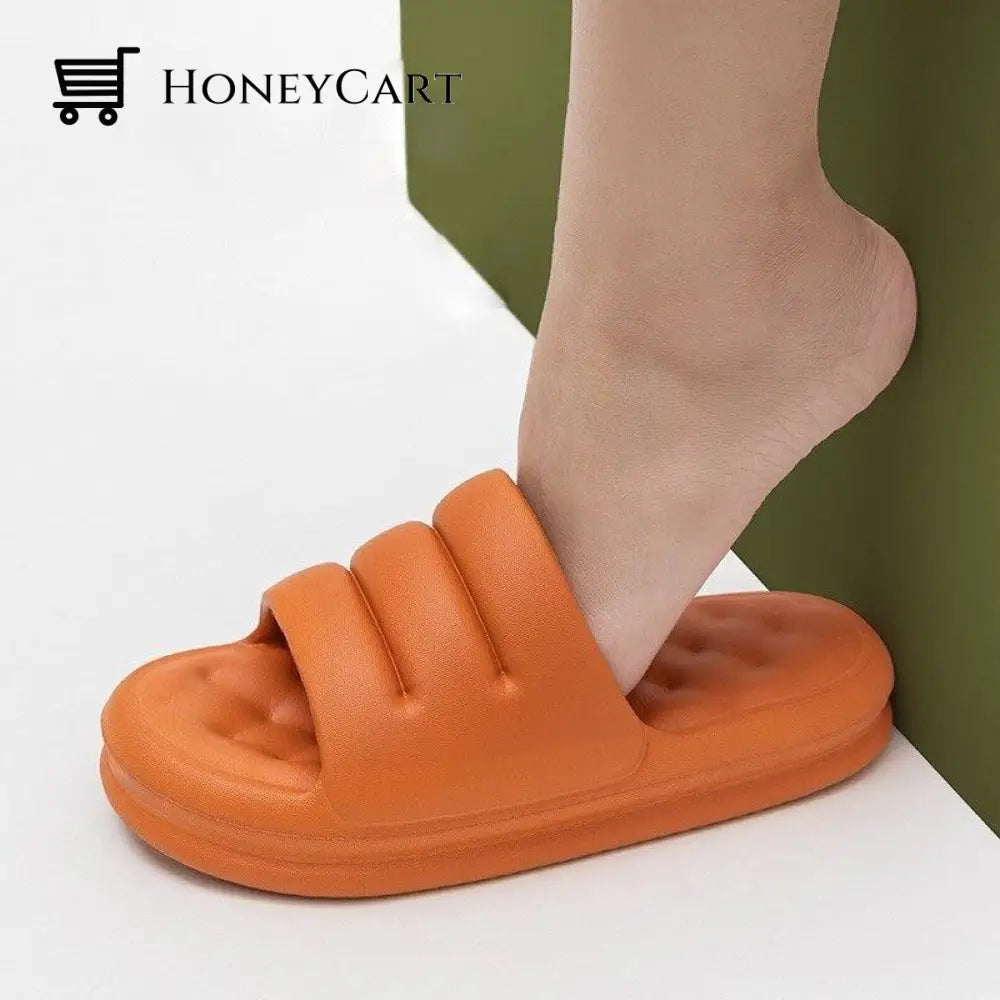 Unisex Bouncy Cloud Slide Orange / Uk 3 | Us 5 Eu 36