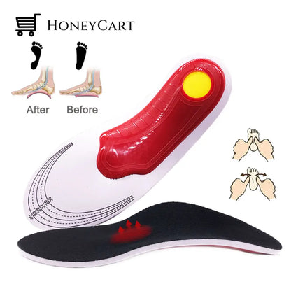 Unisex Premium Orthotic High Arch Support Insoles Gel Pad