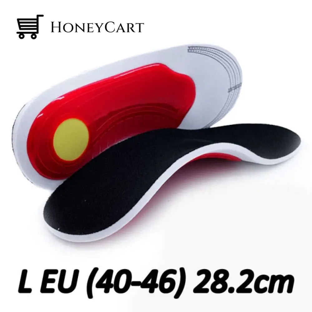 Unisex Premium Orthotic High Arch Support Insoles Gel Pad L Eu(40-46) / 1 Pair