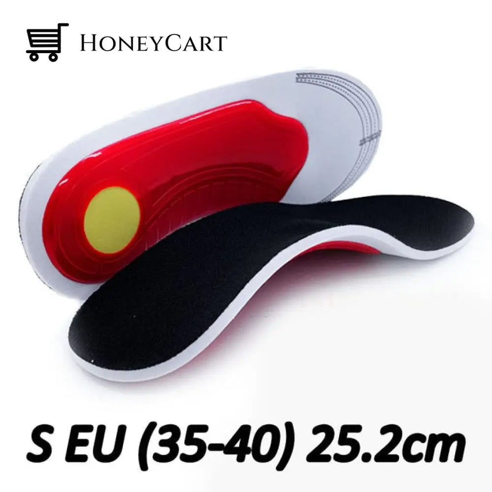 Unisex Premium Orthotic High Arch Support Insoles Gel Pad S Eu(35-40) / 1 Pair