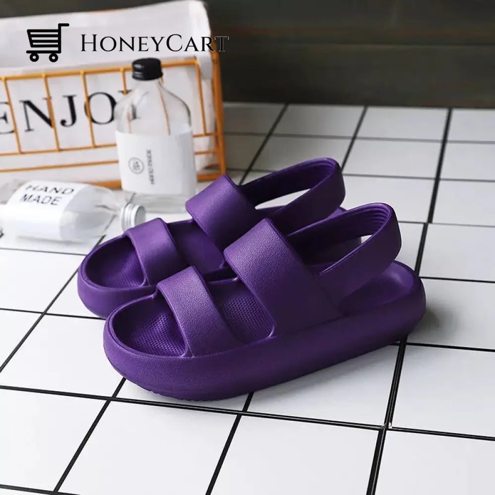 Unisex Summer Cloud Sandals Purple / Uk 3 | Us 5 Eu 36