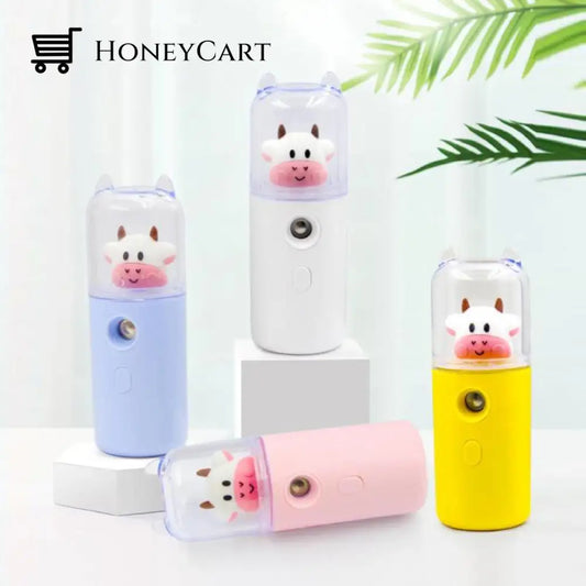 Usb Cartoon Animal Rechargeable Mini Face Steamer Humidifiers