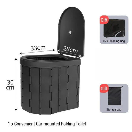 Portable Folding Camping & Car Toilet