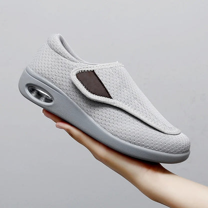 Wide Diabetic Shoes for Swollen Feet with Adjustable Straps and Removable Memory Foam Insoles