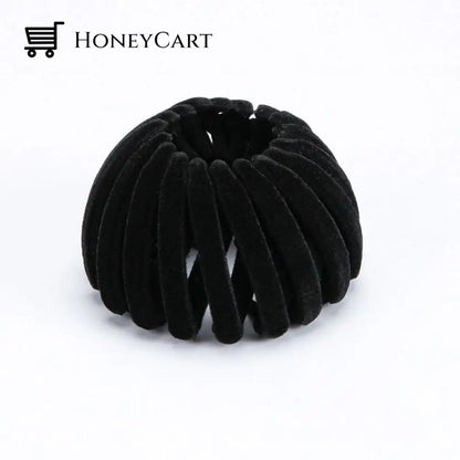 Velvet Nest Scrunchie Black